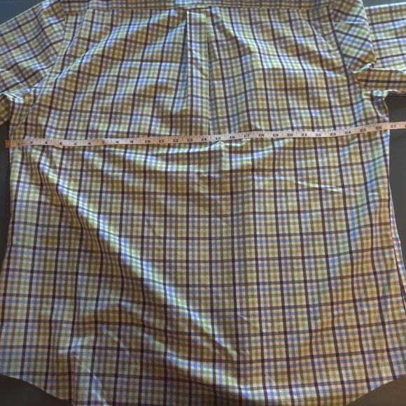 Nordstrom Wrinkle Free Traditional Fit Short Sleeve Button Up Men's XL - Picture 3 of 5